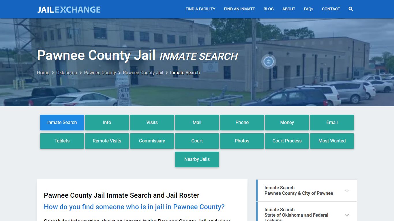 Inmate Search: Roster & Mugshots - Pawnee County Jail, OK